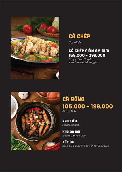 Menu Nhà hàng hải sản cơm niêu Vuông Tròn17